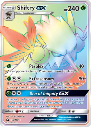 Shiftry GX (Secret)/168 - SM Celestial Storm Holofoil