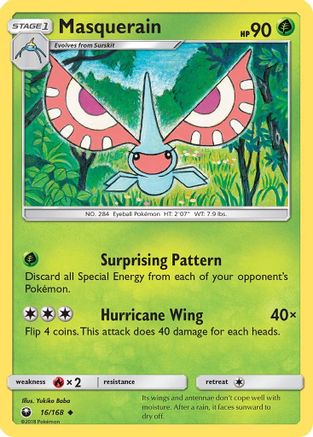 Masquerain/168 - SM Celestial Storm Reverse Holofoil