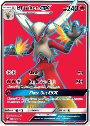 Blaziken GX (Full Art)/168 - SM Celestial Storm Holofoil