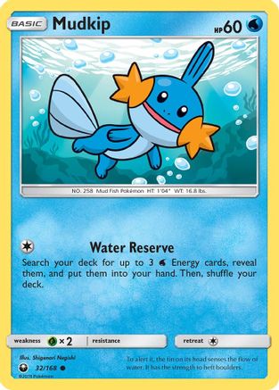 Mudkip (32) 32/168 - SM Celestial Storm