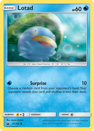 Lotad/168 - SM Celestial Storm Reverse Holofoil