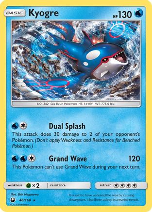 Kyogre 46/168 - SM Celestial Storm Holofoil