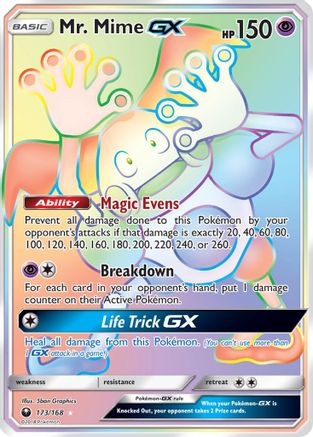 Mr. Mime GX (Secret)/168 - SM Celestial Storm Holofoil