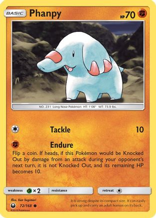 Phanpy 72/168 - SM Celestial Storm