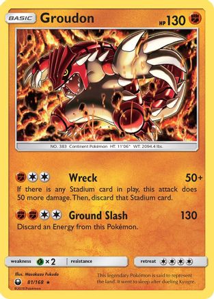 Groudon 81/168 - SM Celestial Storm Reverse Holofoil