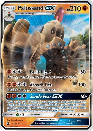 Palossand GX/168 - SM Celestial Storm Holofoil