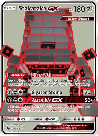 Stakataka GX (Full Art)/168 - SM Celestial Storm Holofoil