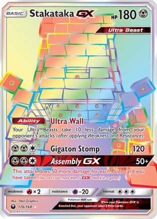 Stakataka GX (Secret)/168 - SM Celestial Storm Holofoil
