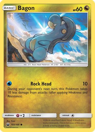 Bagon (103)/168 - SM Celestial Storm Reverse Holofoil