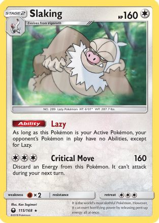 Slaking/168 - SM Celestial Storm Reverse Holofoil