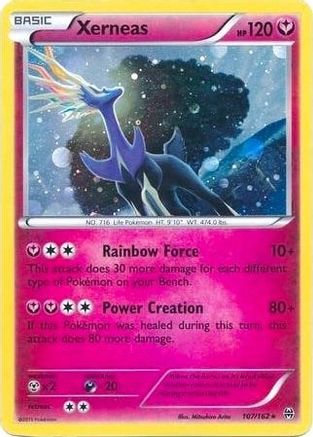 Xerneas - 107/162 (Cosmos Holo) - Blister Exclusives Holofoil