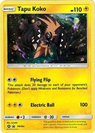 Tapu Koko - SM30a/248 - Alternate Art Promos Holofoil