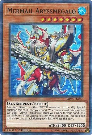 Mermail Abyssmegalo (SHVA-EN037) - Shadows in Valhalla 1st Edition