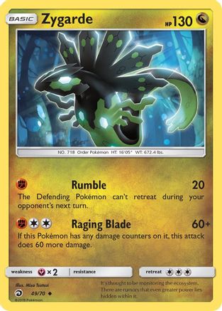 Zygarde/70 - Dragon Majesty Reverse Holofoil