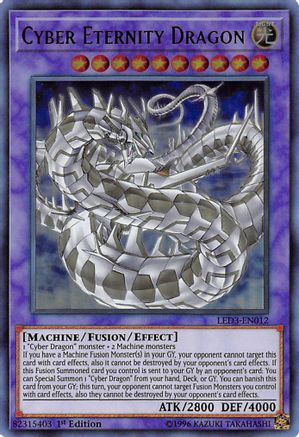 Cyber Eternity Dragon (LED3-EN012) - Legendary Duelists: White Dragon Abyss 1st Edition