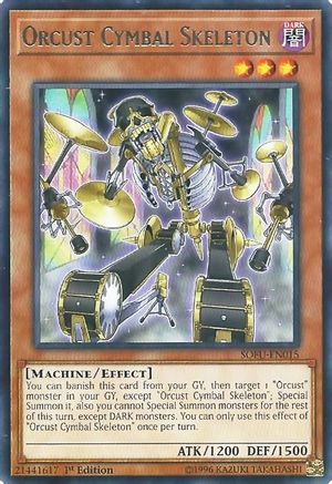 Orcust Cymbal Skeleton (SOFU-EN015) - Soul Fusion 1st Edition