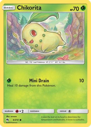 Chikorita (6) 6/214 - SM Lost Thunder