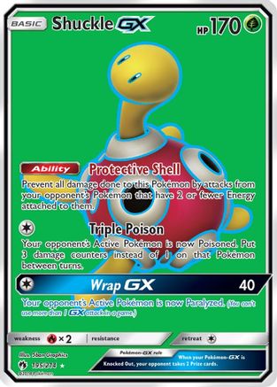 Shuckle GX (Full Art)/214 - SM Lost Thunder Holofoil