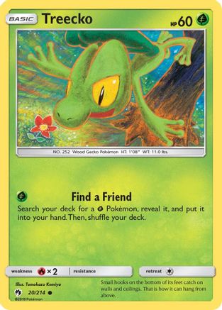 Treecko 20/214 - SM Lost Thunder Reverse Holofoil