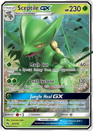 Sceptile GX 22/214 - SM Lost Thunder Holofoil