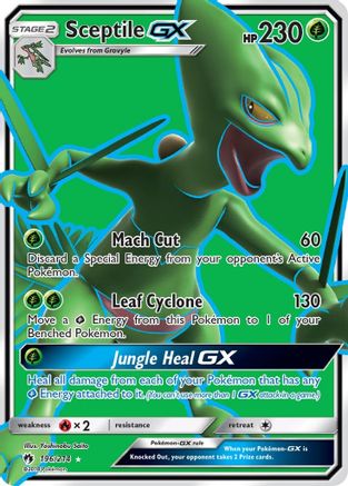 Sceptile GX (Full Art)/214 - SM Lost Thunder Holofoil