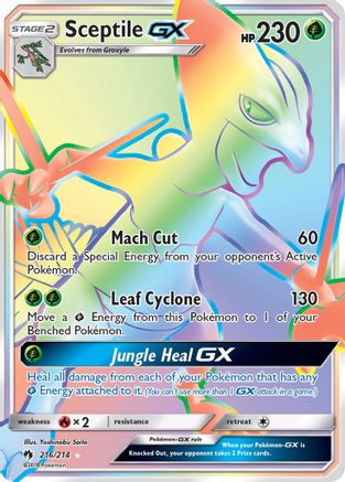 Sceptile GX (Secret)/214 - SM Lost Thunder Holofoil