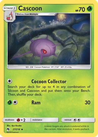 Cascoon/214 - SM Lost Thunder Reverse Holofoil