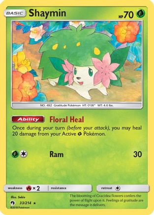 Shaymin 33/214 - SM Lost Thunder Holofoil