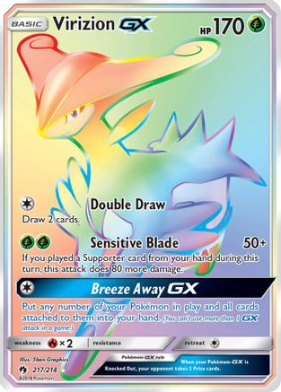 Virizion GX (Secret)/214 - SM Lost Thunder Holofoil