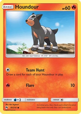 Houndour 45/214 - SM Lost Thunder