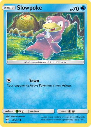 Slowpoke 54/214 - SM Lost Thunder Reverse Holofoil