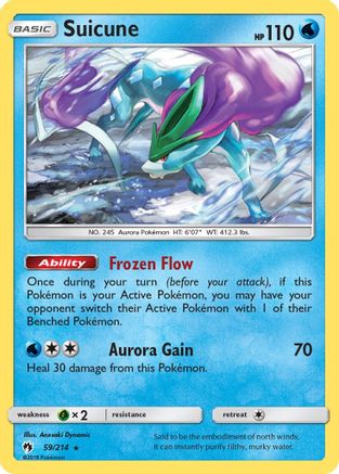 Suicune/214 - SM Lost Thunder Reverse Holofoil
