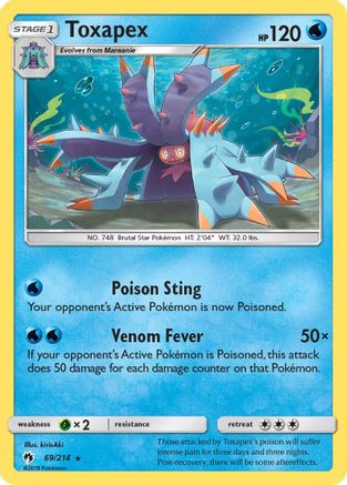 Toxapex/214 - SM Lost Thunder Reverse Holofoil
