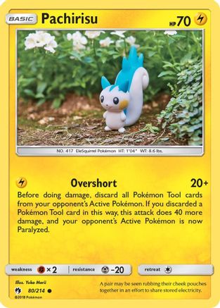 Pachirisu 80/214 - SM Lost Thunder Reverse Holofoil