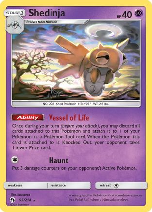 Shedinja 95/214 - SM Lost Thunder Reverse Holofoil