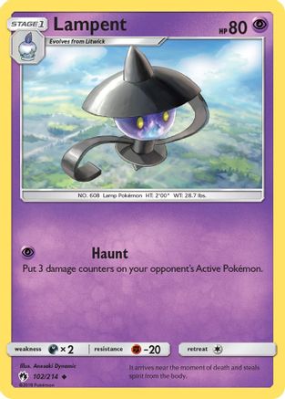 Lampent/214 - SM Lost Thunder Reverse Holofoil