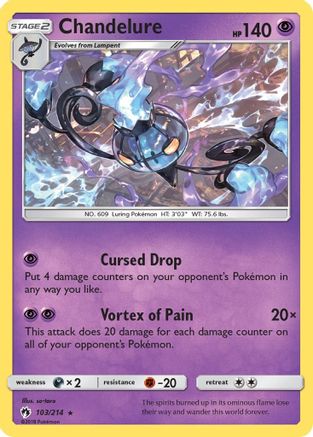 Chandelure 103/214 - SM Lost Thunder