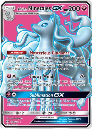 Alolan Ninetales GX (Full Art)/214 - SM Lost Thunder Holofoil