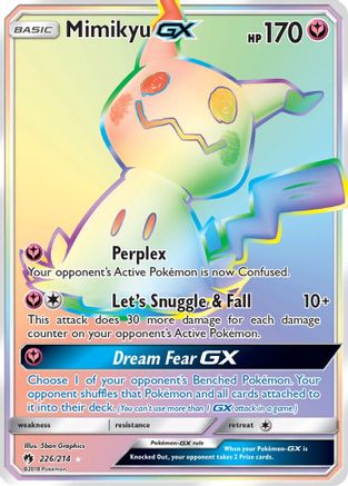 Mimikyu GX (Secret)/214 - SM Lost Thunder Holofoil