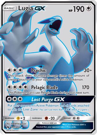Lugia GX (Full Art)/214 - SM Lost Thunder Holofoil