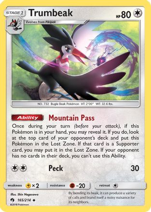 Trumbeak 165/214 - SM Lost Thunder