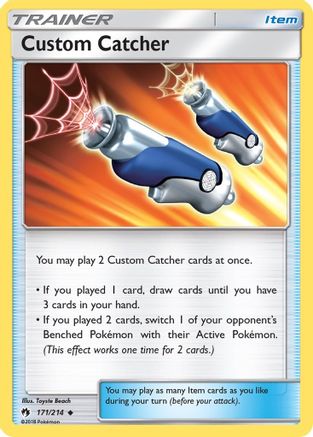 Custom Catcher 171/214 - SM Lost Thunder Reverse Holofoil
