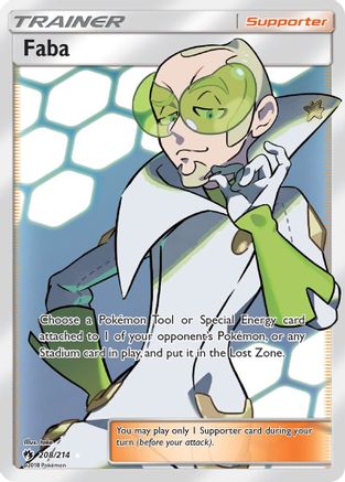 Faba (Full Art)/214 - SM Lost Thunder Holofoil