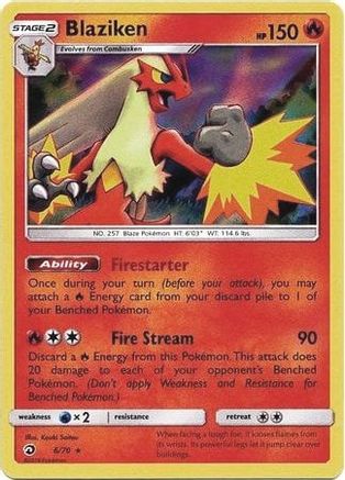 Blaziken - 6/70 (Dragon Majesty) - Deck Exclusives