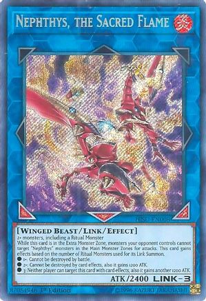 Nephthys, the Sacred Flame (HISU-EN008) - Hidden Summoners 1st Edition