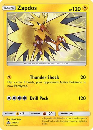 Zapdos - SM145/248 - SM Promos Holofoil