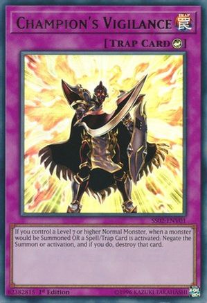 Champion's Vigilance (SS02-ENV01) - Speed Duel Decks: Duelists of Tomorrow 1st Edition