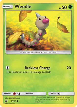 Weedle (3)/181 - SM Team Up Reverse Holofoil