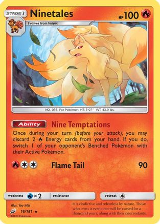 Ninetales 16/181 - SM Team Up