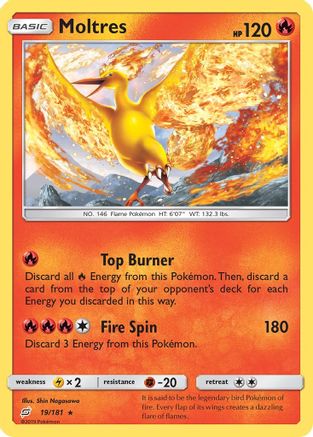 Moltres 19/181 - SM Team Up Reverse Holofoil